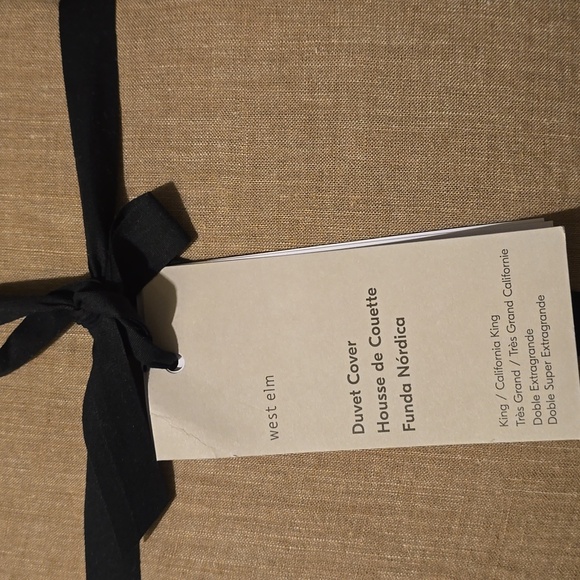 ❤️BUY 2 GET 1 FREE European Flax Linen Duvet Cover,Color: Sandstone Melange - Picture 12 of 16